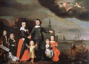 captain job jansz cuyter and his family, Nicolaes maes